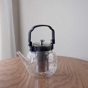 Decorated glass jug