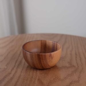 Natural wood bowl