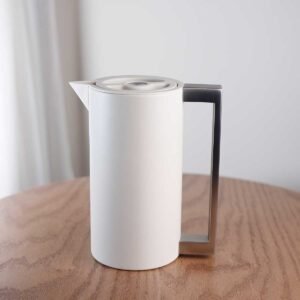 Thermos with long iron handle