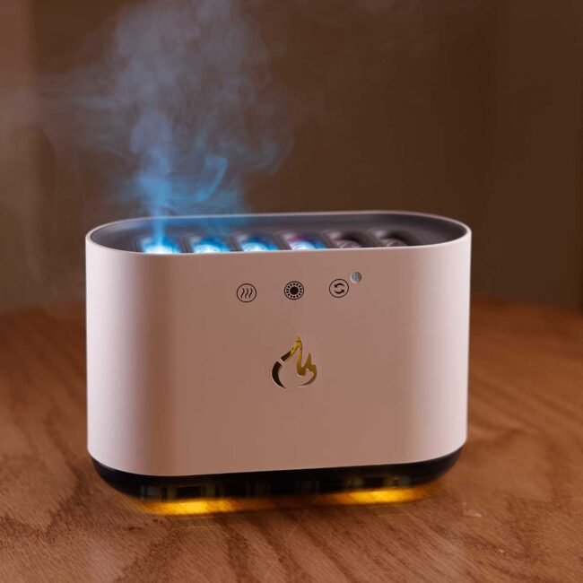 White Rectangular Electronic Vaporizer with Top Steam - Image 3