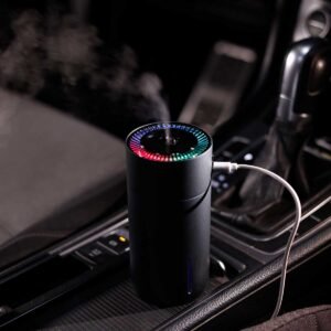 Gray Electronic incense burner with top light