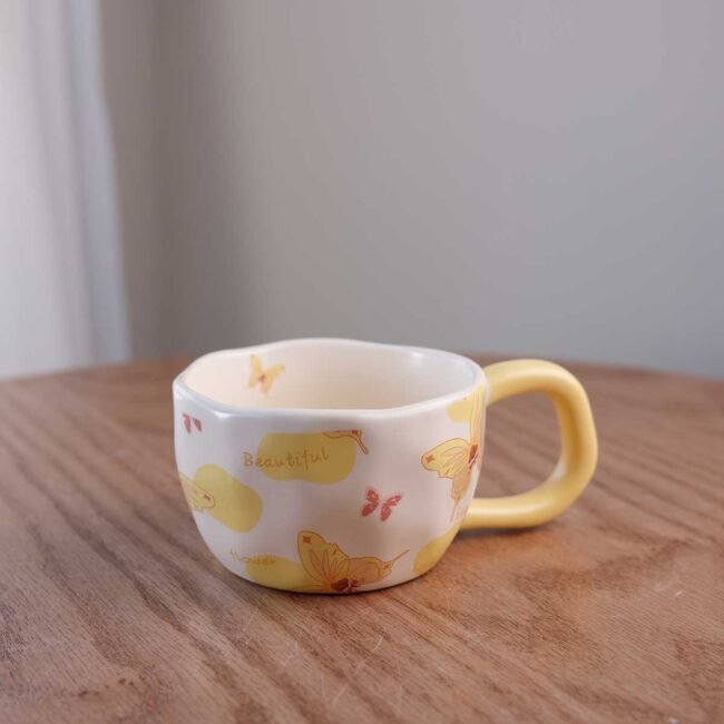Porcelain Butterfly Mug - Image 4