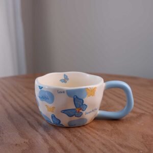 Porcelain Butterfly Mug