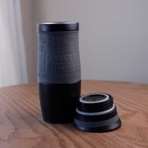 Leather design thermal water bottle