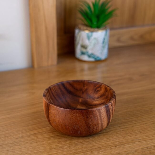 Natural wood bowl