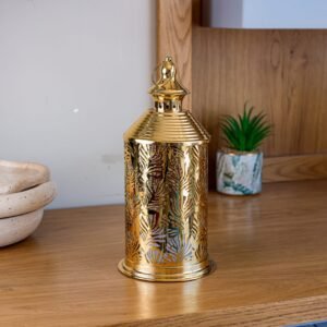 Ramadan Cylindrical Golden Lantern