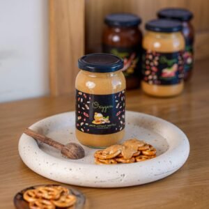 Natural peanut butter with honey