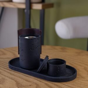 3 Piece Charcoal Incense Burner with Base and Incense Holder