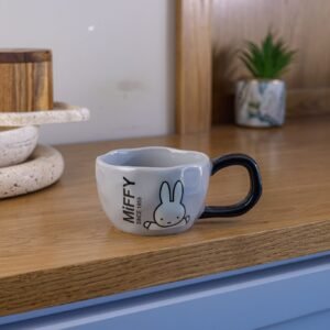 Porcelain rabbit mug