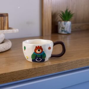 Porcelain bear mug