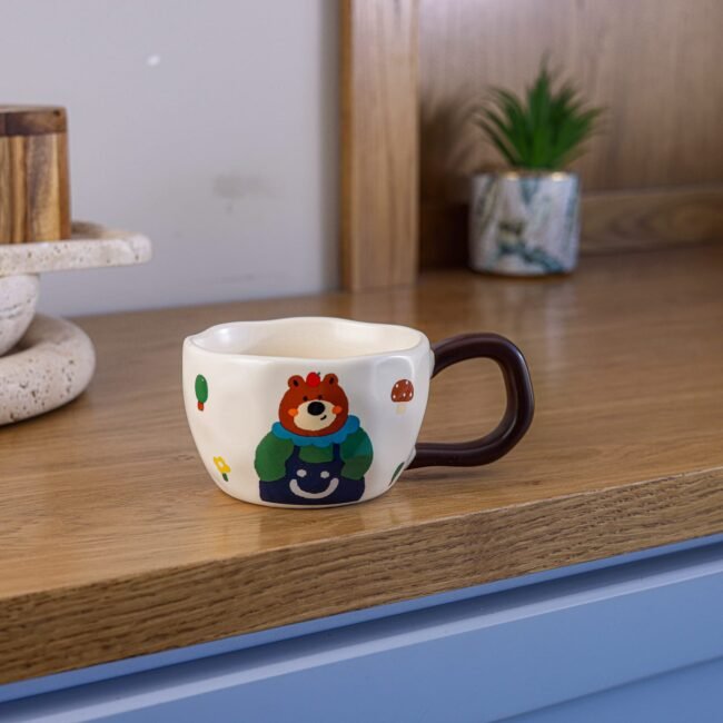 Porcelain bear mug