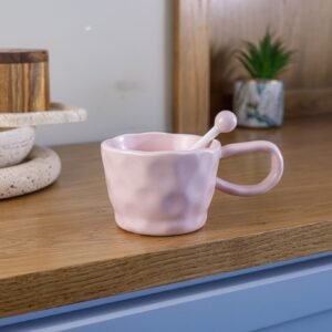 Decorated ceramic mug