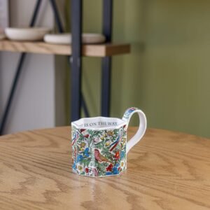 Decorated porcelain cup