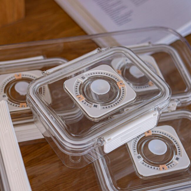 ⁦Airtight food storage container with divided date display dial⁩ - الصورة ⁦4⁩
