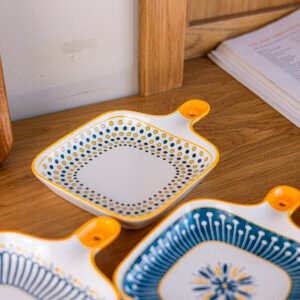 decorated hospitality plate