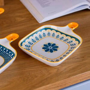 decorated hospitality plate