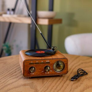 Vintage Wooden Multi-Function Radio