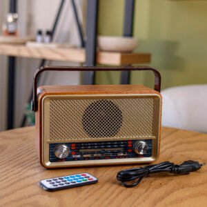 Vintage Wooden Multi-Function Radio