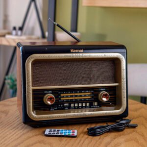 Vintage Wooden Multi-Function Radio