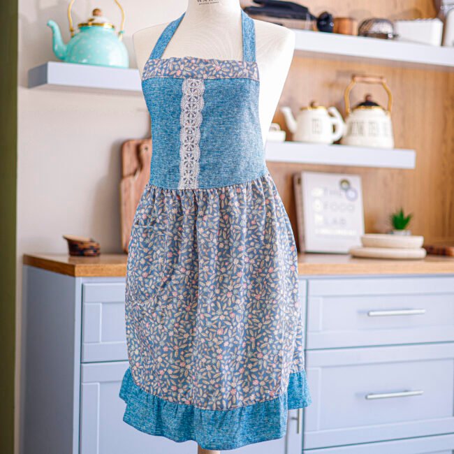⁦Decorative Kitchen Apron with Padded Upper⁩ - الصورة ⁦7⁩
