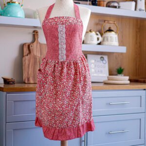 Decorative Kitchen Apron with Padded Upper