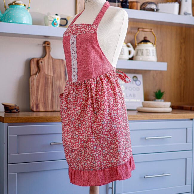 ⁦Decorative Kitchen Apron with Padded Upper⁩ - الصورة ⁦2⁩