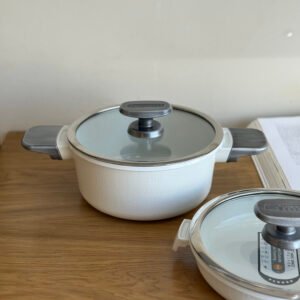 Non-Stick Cooking Pot with Glass Lid