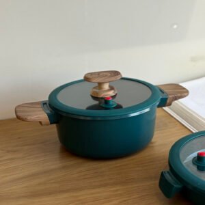 Non-Stick Cooking Pot with Glass Lid