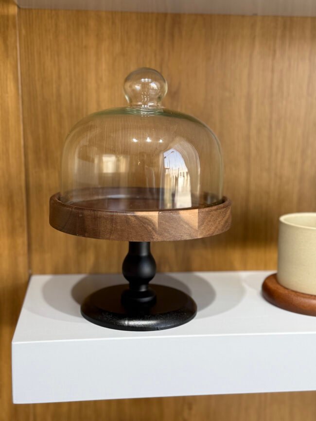Small Glass Hospitality Cover with Elevated Base - Image 2