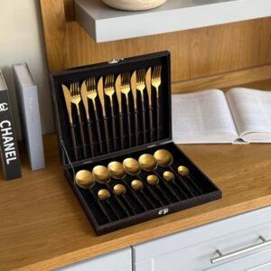 24-Piece Cutlery Set (Spoons, Forks & Knives)