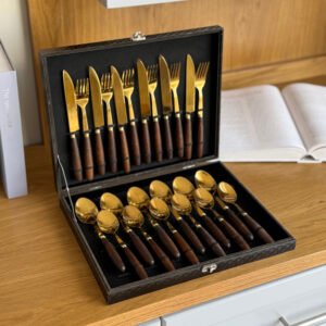 24-Piece Cutlery Set (Spoons, Forks & Knives)